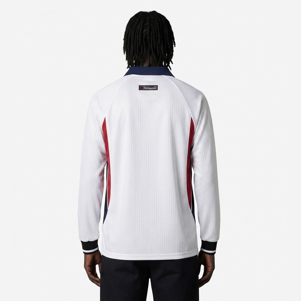 Jersey England 1998 Home Retro Long Sleeve