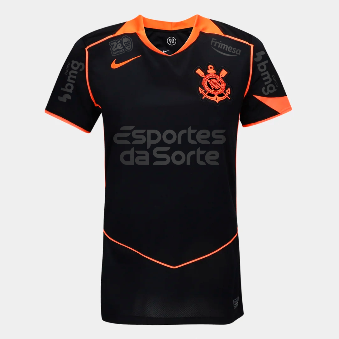 Jersey Woman Corinthians 2025/26 III Fan With Sponsors