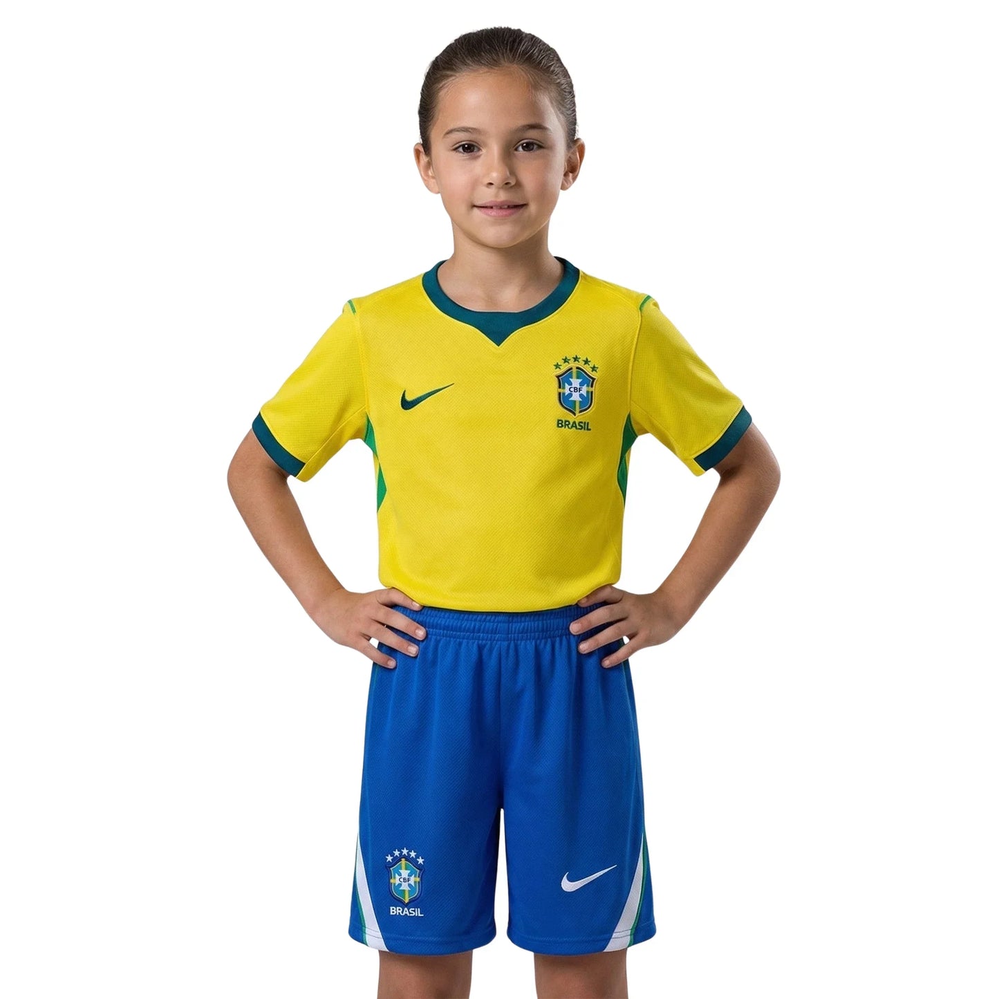 Brazil World Cup I Home 2026 Kids Kits - Women's