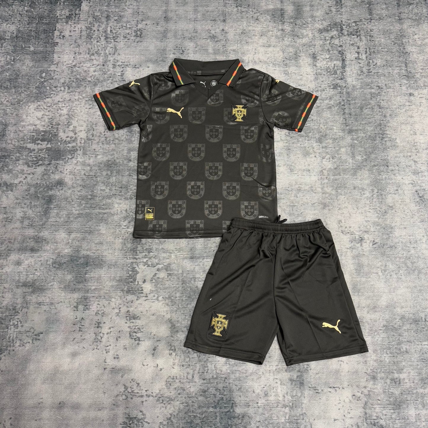 Portugal Pantera Negra 2026 Kit Kids Ronaldo #7