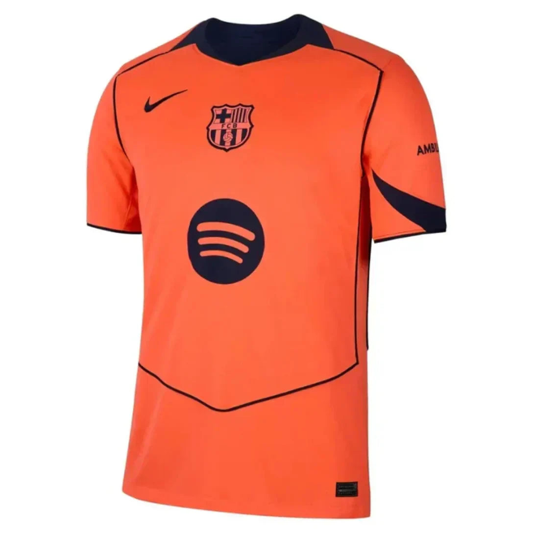Kit 3 Fan Jerseys Barcelona Home,Away e Third 2025/26