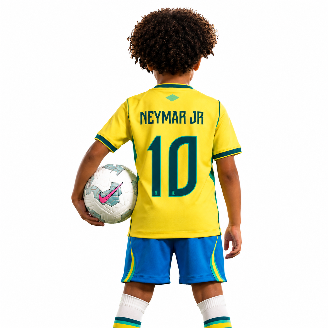 Brazil 2026 World Cup I Home - Kids Kit #NEYMAR JR - 10