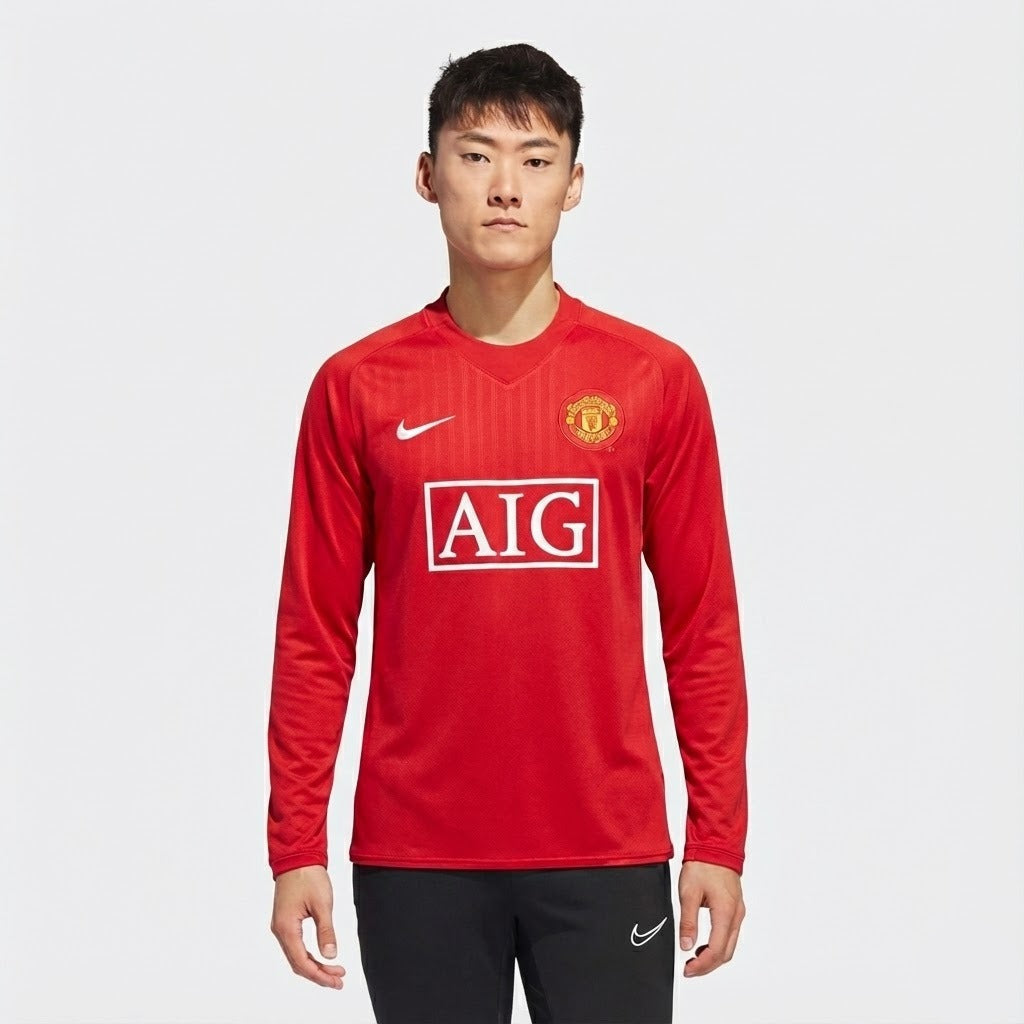 Jersey Manchester United 2007 Home Retro Long Sleeve