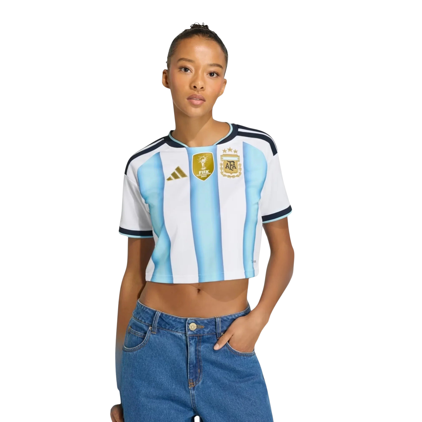 Argentina World Cup I Home 2026 Cropped - Women's