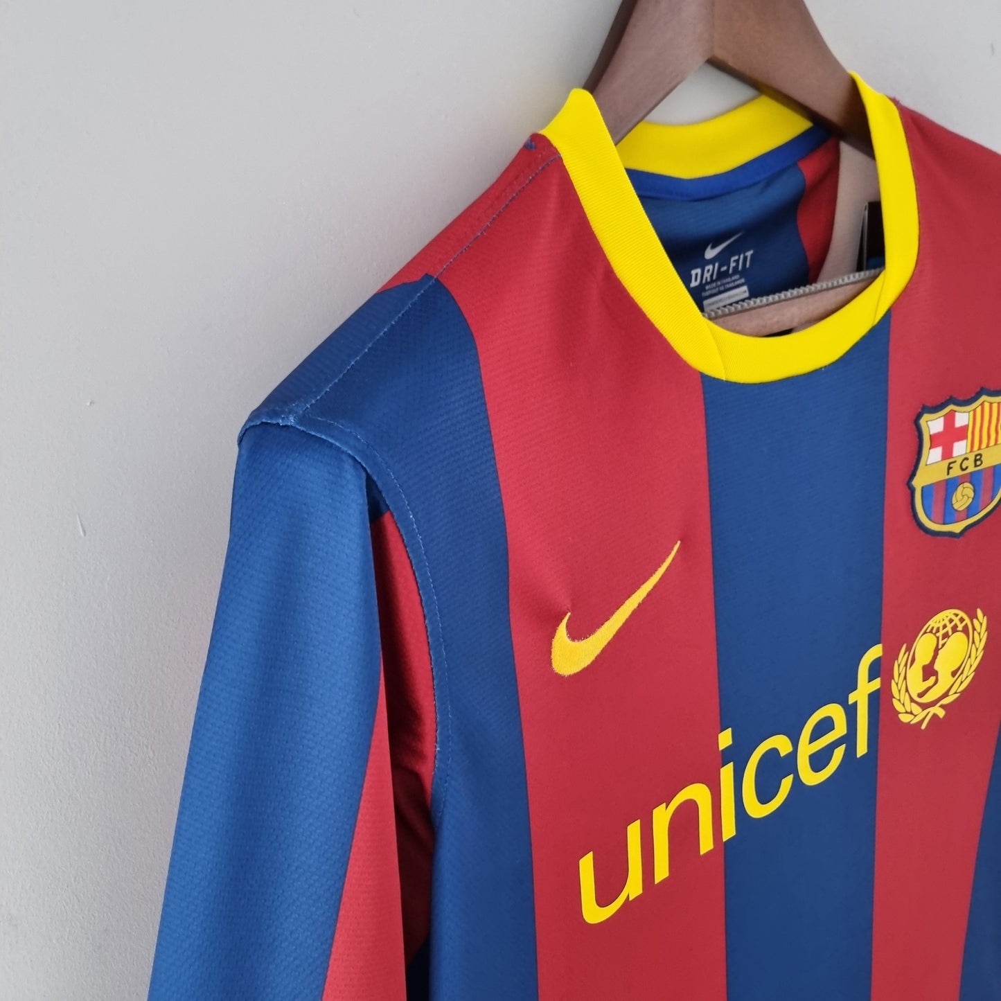 Jersey Longsleeve Barcelona 10/11 Grená