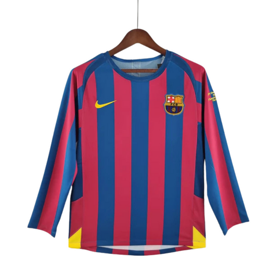 Jersey Longsleeve Barcelona 05/06 Grená