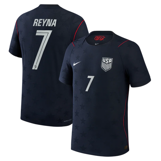 United States USA Away World Cup 2026 - Reyna #7 Fan Version