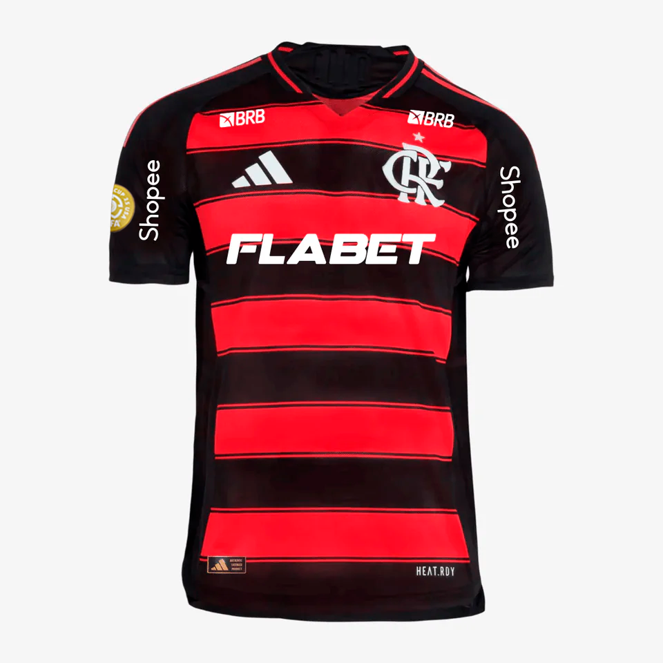 Jersey Flamengo 2025/26 I Player With Sponsors