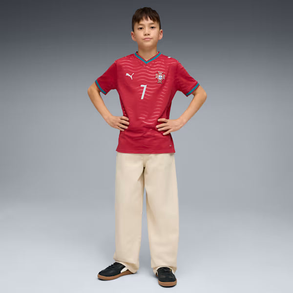 Portugal 2026 Ronaldo #7 Home World Cup 2026 Kit Kids