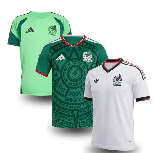 Mexico 2026 World Cup 3-Pack Fan - Home, Away & Training