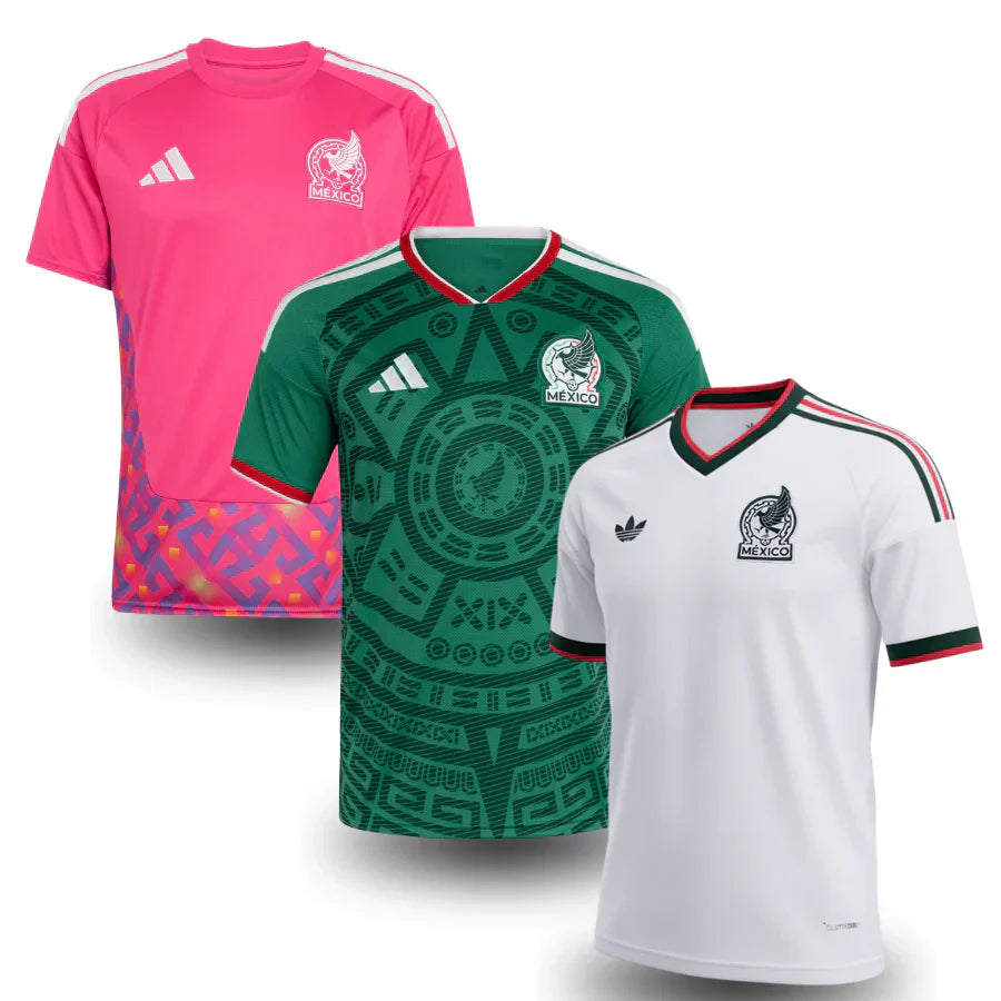 Mexico 2026 World Cup 3-Pack Fan - Home, Away & Goalkeeper