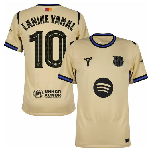 Barcelona Away Lamine Yamal 10 Fan Jersey 2025/26 Official Printing