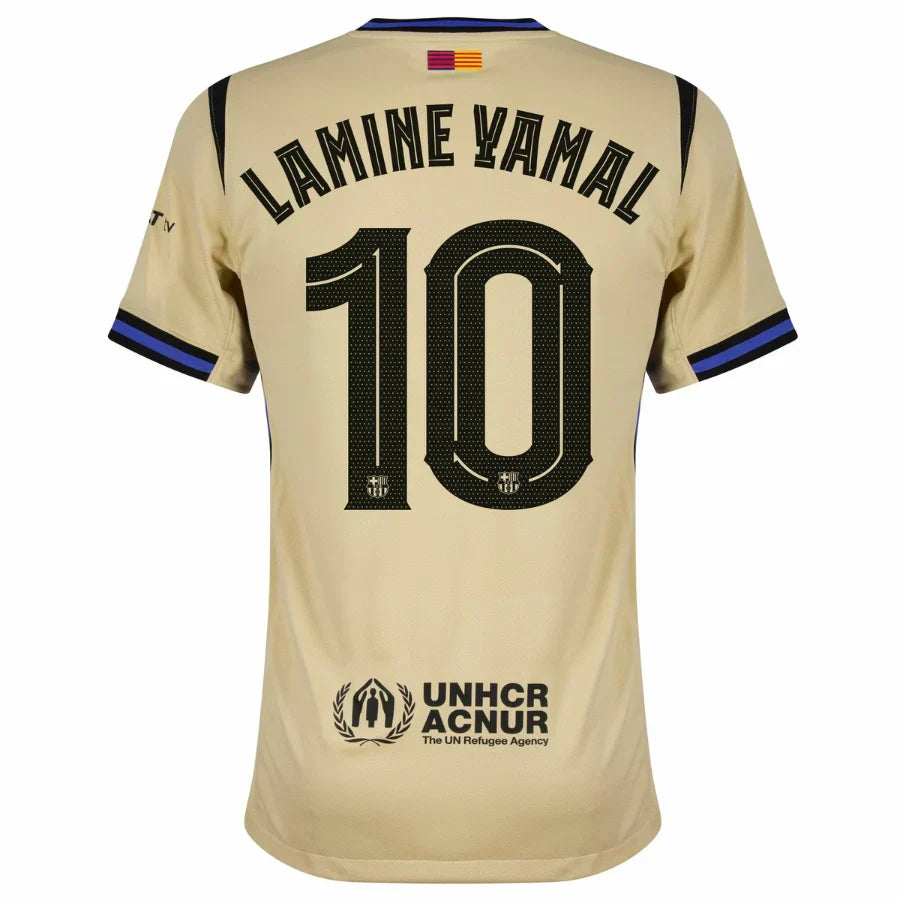Barcelona Away Lamine Yamal 10 Fan Jersey 2025/26 Official Printing