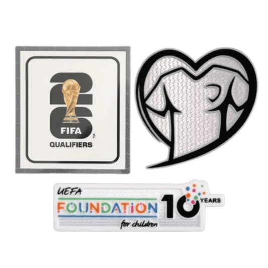 Kit Patches World Cup 2026 Qualifiers Play With Heart & FOUNDATION